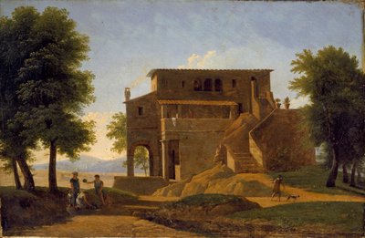 Una Villa Italiana, principios del siglo XIX de Jean Victor Bertin