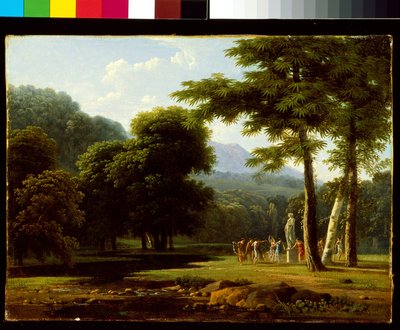 Paisaje (óleo sobre lienzo) de Jean Victor Bertin