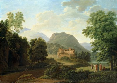 Paisaje toscano, 1827 de Jean Victor Bertin