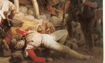 Luchas en el Hôtel de Ville, 28 de julio de 1830 (detalle) de Jean Victor Schnetz