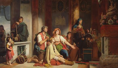 La oración a la Madonna, 1831 de Jean Victor Schnetz