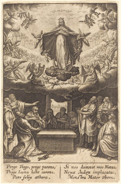 La Asunción de la Virgen de Jean Waldor after Jacques Callot