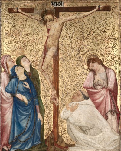 Calvario con un monje cartujo de Jean de Beaumetz