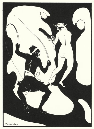 Los libros de amor de Ovidio: Un lomo cubierto de llagas (litografía en color) de Jean de Bosschere