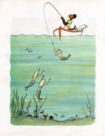 Zephir va a pescar : atrapó una sirena de Jean de Brunhoff