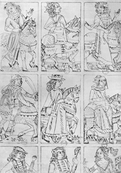 Cartas de juego de Lyon del siglo XV de Jean de Dale
