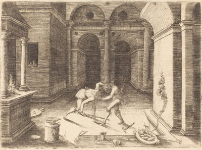Dos Aprendices Peleando de Jean de Gourmont I
