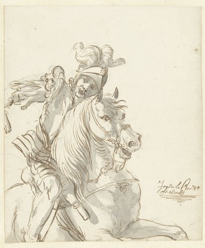 Soldado romano a caballo de Jean de la Chambre
