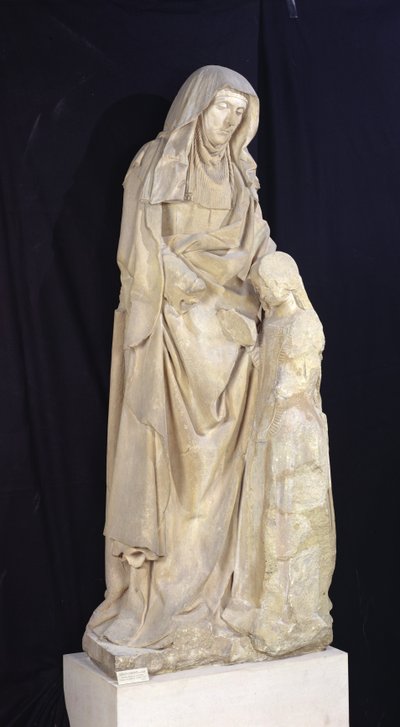 Santa Ana educando a la Virgen, del Château des Ducs de Bourbon, Chantelle, c.1500-03 de Jean fl.c.1465 c.1516 Guilhomet