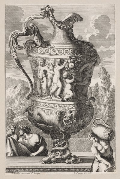 Urna decorativa, 1600s de Jean le Pautre