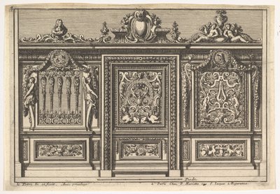 Diseño para una pantalla de coro con dos variantes, de: Clôtures de chapelles de Jean le Pautre
