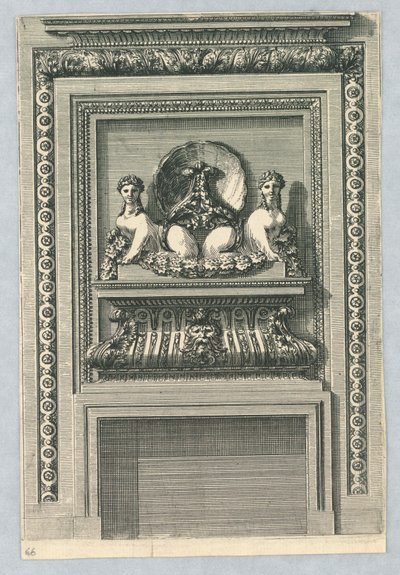 Diseño para una chimenea de Jean le Pautre