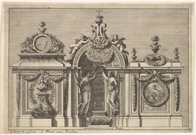 Diseño para un tabernáculo con dos variantes, de: Tabernacles à l