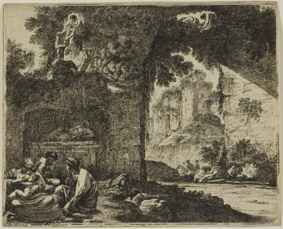 Pastores en ruinas de Jean le Pautre