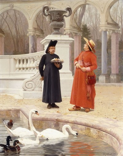 Un plato de pasteles de Jean or Jehan Georges Vibert