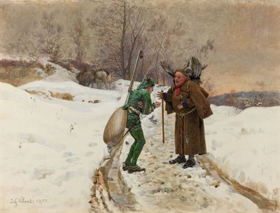 La hormiga y el saltamontes de Jean or Jehan Georges Vibert