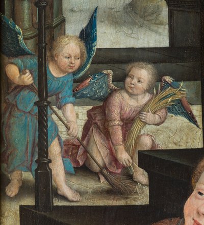 Tríptico de la Adoración del Niño Jesús de Jean the Elder (attr. to) Bellegambe