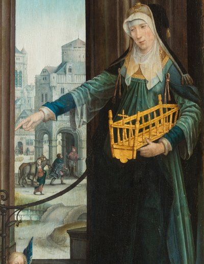 La Sibila de Samos. Tríptico de la Adoración del Niño Jesús de Jean the Elder (attr. to) Bellegambe