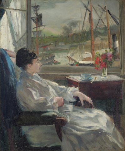 Retrato de Eva Gonzalès de Jeanne Guérard Gonzalès