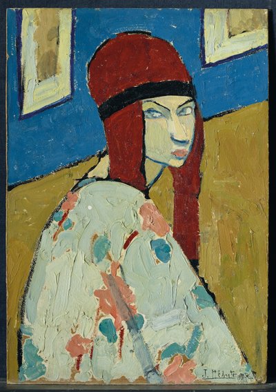 Autorretrato, c.1917 (óleo sobre cartón) de Jeanne Hébuterne