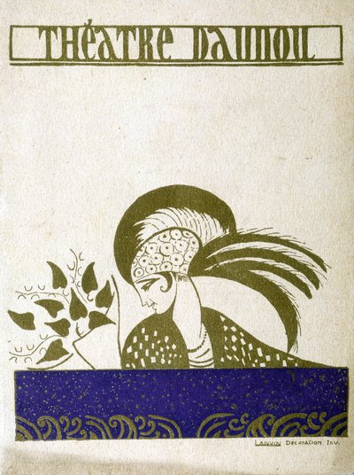 Programa del teatro Daunou en París de Jeanne Lanvin