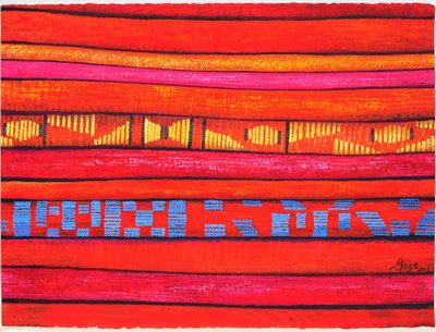 Telas marroquíes 1, 2013 de Jeanne Maze