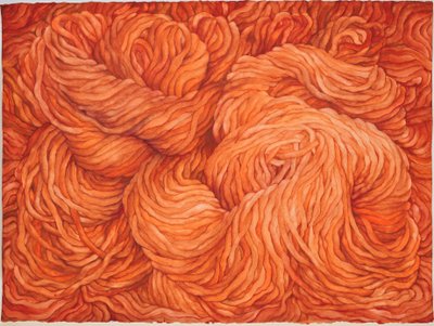 Lana Burnt Sienna, 2013 (gouache sobre papel) de Jeanne Maze