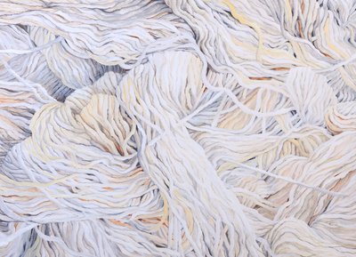 Blanco de lana, 2013 (gouache sobre papel) de Jeanne Maze