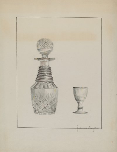 Decantador y Vaso de Jeanne Taylor