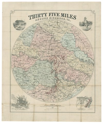 Treinta y cinco millas alrededor de Richmond, Va. de Jedediah Hotchkiss