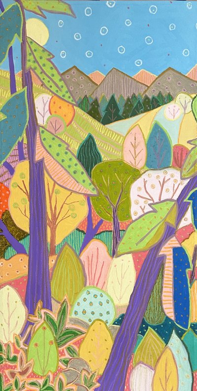 Bosque de montaña lleno de colores de Jeff Ferst