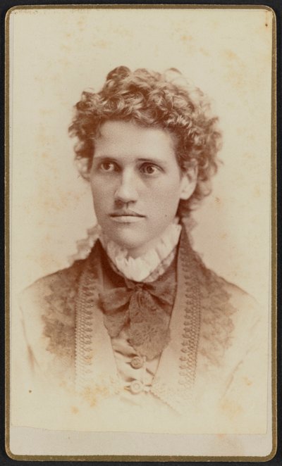 Retrato carte-de-visite de la señorita Julia J. Thomas, ca. 1875 de Jefferson Beardsley