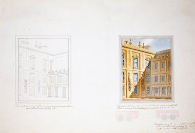 Diseño para el Patio Interior, Chatsworth de Jeffry Wyatville