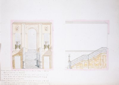 Diseño para el Salón Pintado, Chatsworth de Jeffry Wyatville