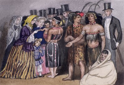 Encuentro con los zulúes en Londres, 1853 de Jemima Blackburn