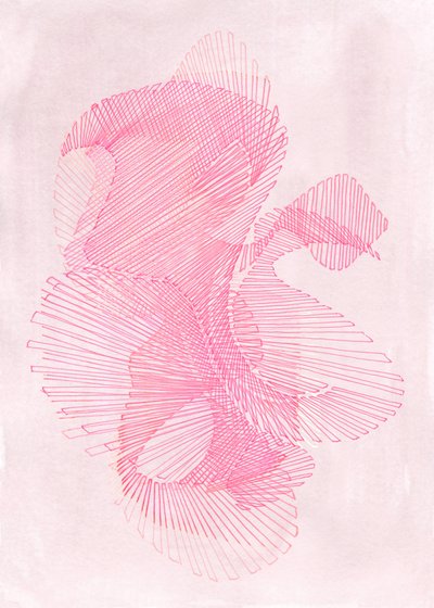 Geometría en rosa suave de Jenja Braun