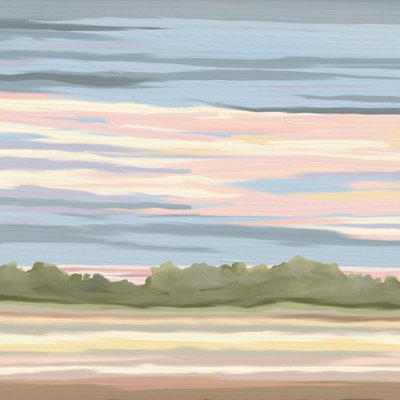 Resplandor del horizonte en tonos pastel de Jenna Alheit