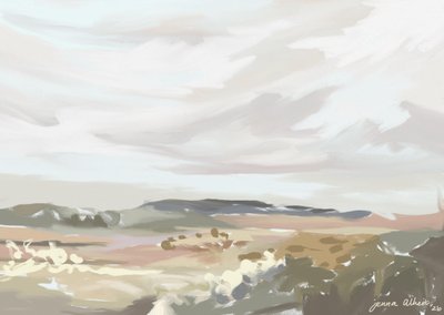 Paisaje desértico tranquilo de Jenna Alheit