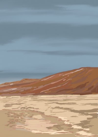 Paisaje sereno del desierto de Jenna Alheit