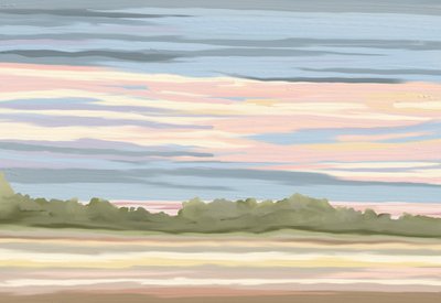Horizonte sereno en tonos pastel de Jenna Alheit