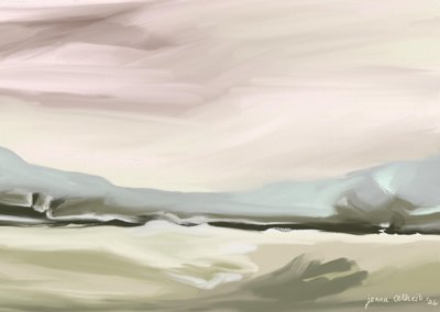 Paisaje sereno en tonos pastel de Jenna Alheit