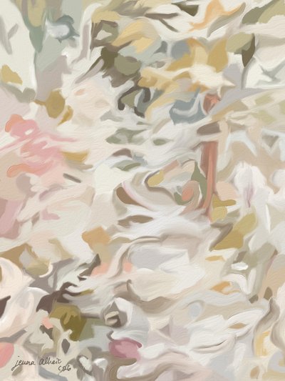 Abstracto floral en tonos suaves de Jenna Alheit