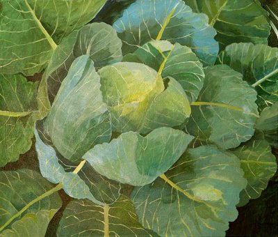 Col (azul), 2014 (acrílico sobre lienzo) de Jennifer Abbott