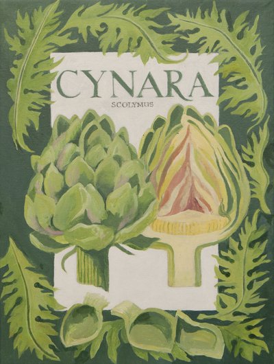 Cynara (alcachofa) (acrílico) de Jennifer Abbott