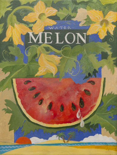 Melón (acrílico) de Jennifer Abbott