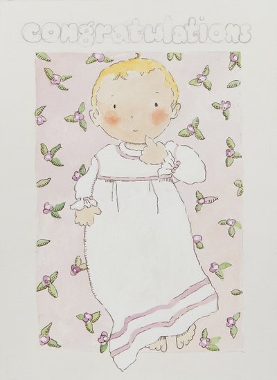 Nueva niña (acuarela) de Jennifer Abbott
