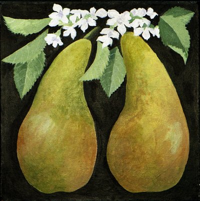Peras, 2013 (acrílico sobre lienzo) de Jennifer Abbott