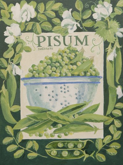 Pisum, Guisantes (acrílico) de Jennifer Abbott