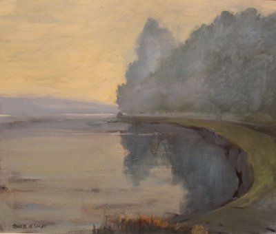 Batson Creek Salcombe, temprano en la mañana, 2016 de Jennifer Wright