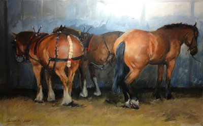Caballos - Caballos pesados - Chertsey Show de Jennifer Wright